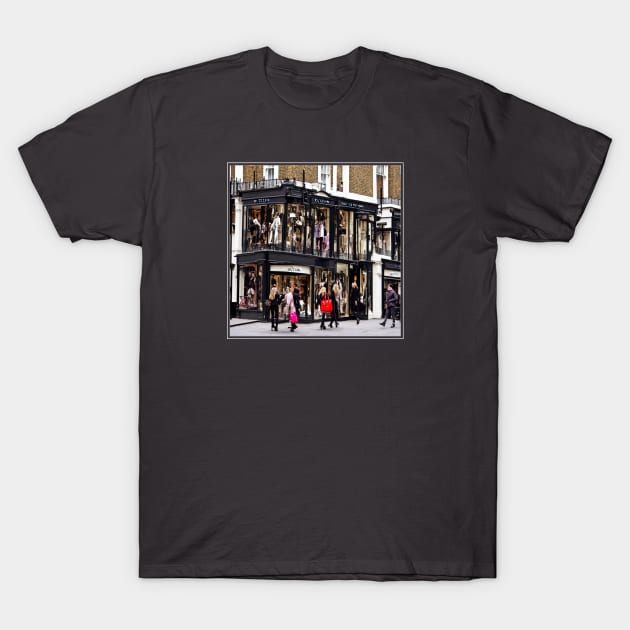 Luxury Shopping London T-Shirt by DADDY DD